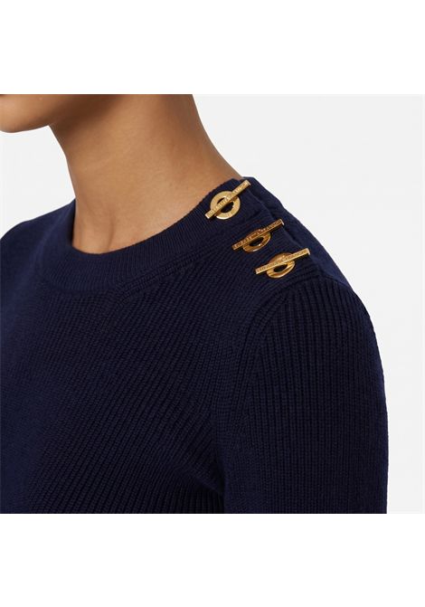 Top in maglia con dettagli gioiello ELISABETTA FRANCHI | MK02S66E2H88